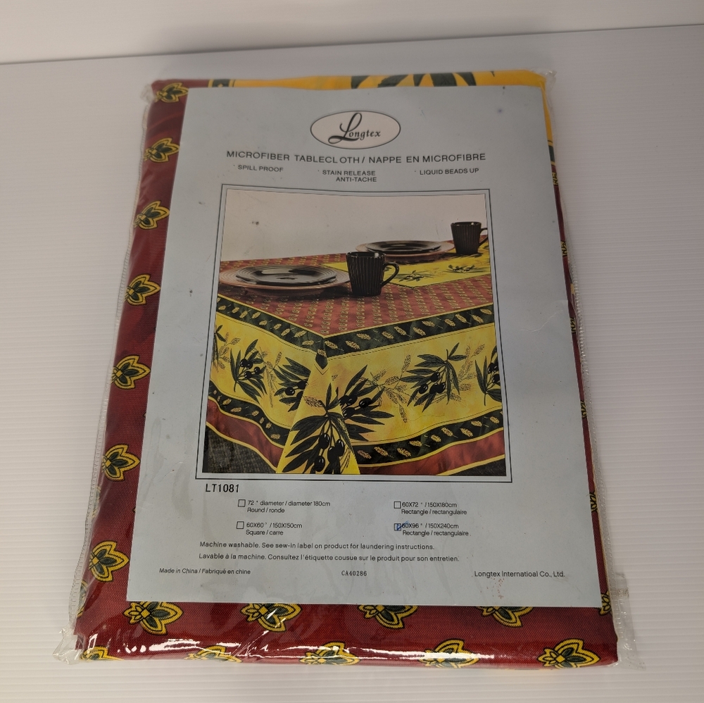 Longtex Microfiber Tablecloth Spill Proof